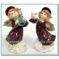red antique porcelain cherub figurines